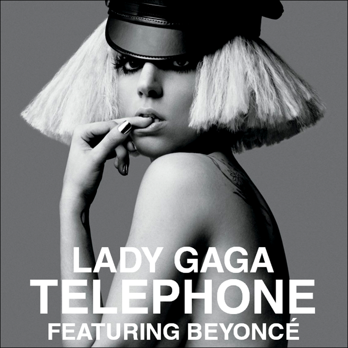 My iPhone started mixing up my album art. For Lady Gaga's Telephone song,